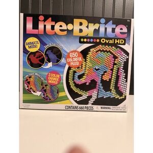 Lite Brite Bright High Definition Oval Light Up Toy Great Gift for Girls &Boys